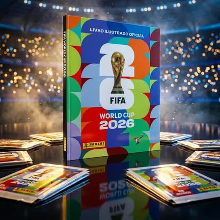 Álbum De Figurinhas Colecionáveis Copa Do Mundo Fifa 2026 Capa Dura