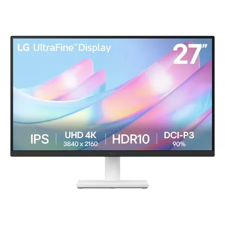 Monitor LG Ultrafine - Tela Ips Uhd 4k 27 , Hdr10, Dci-p3 90%, Dynamic Action Sync 27us500-w Branco 127/220v