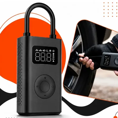 Mini Compressor Digital Hold On Bomba De Encher Pneus Portátil Para Carro Bicicleta Motocicletas Cor Preto Com Calibrador 127/220v