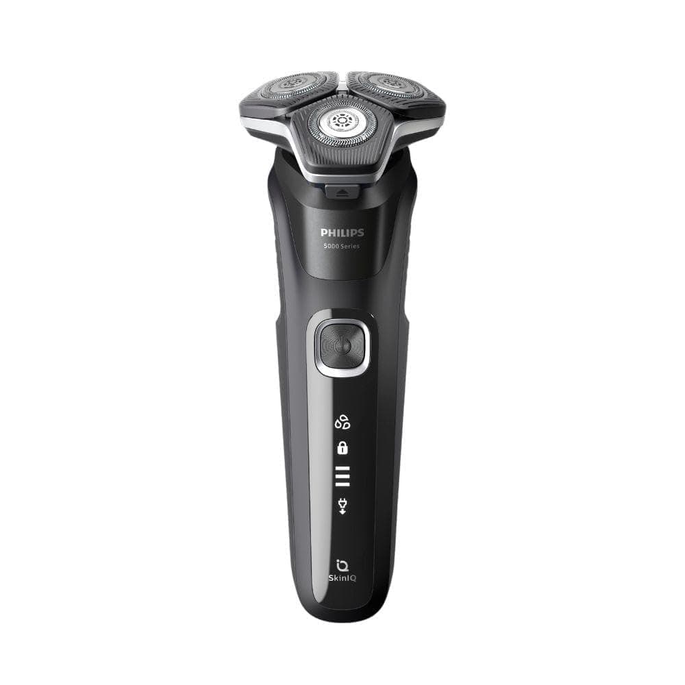 Barbeador Elétrico Masculino Philips SkinIQ S5898/17 Uso Seco e Molhado, Cabeças flexíveis 360-D, com Aparador de 5 alturas, Carregamento Rápido - Bivolt