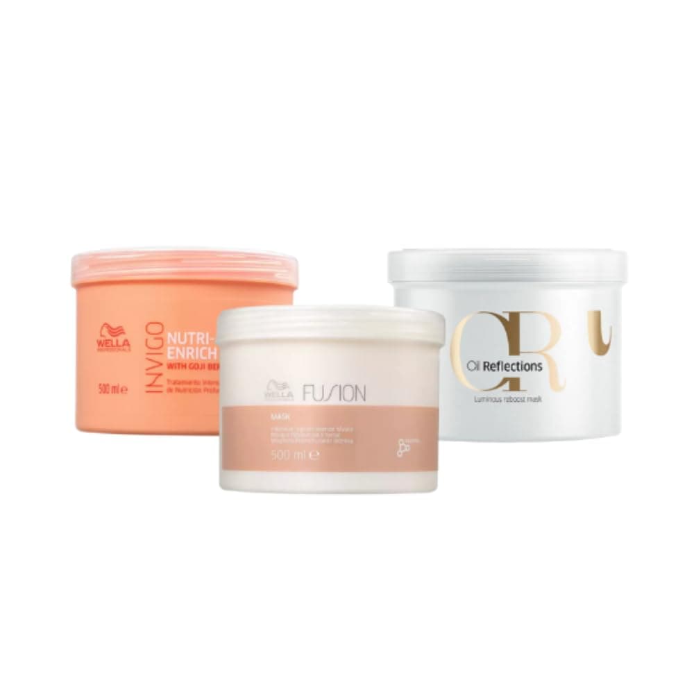 Kit Wella Fios Perfeitos Cronograma Capilar 03 Mascaras 500g