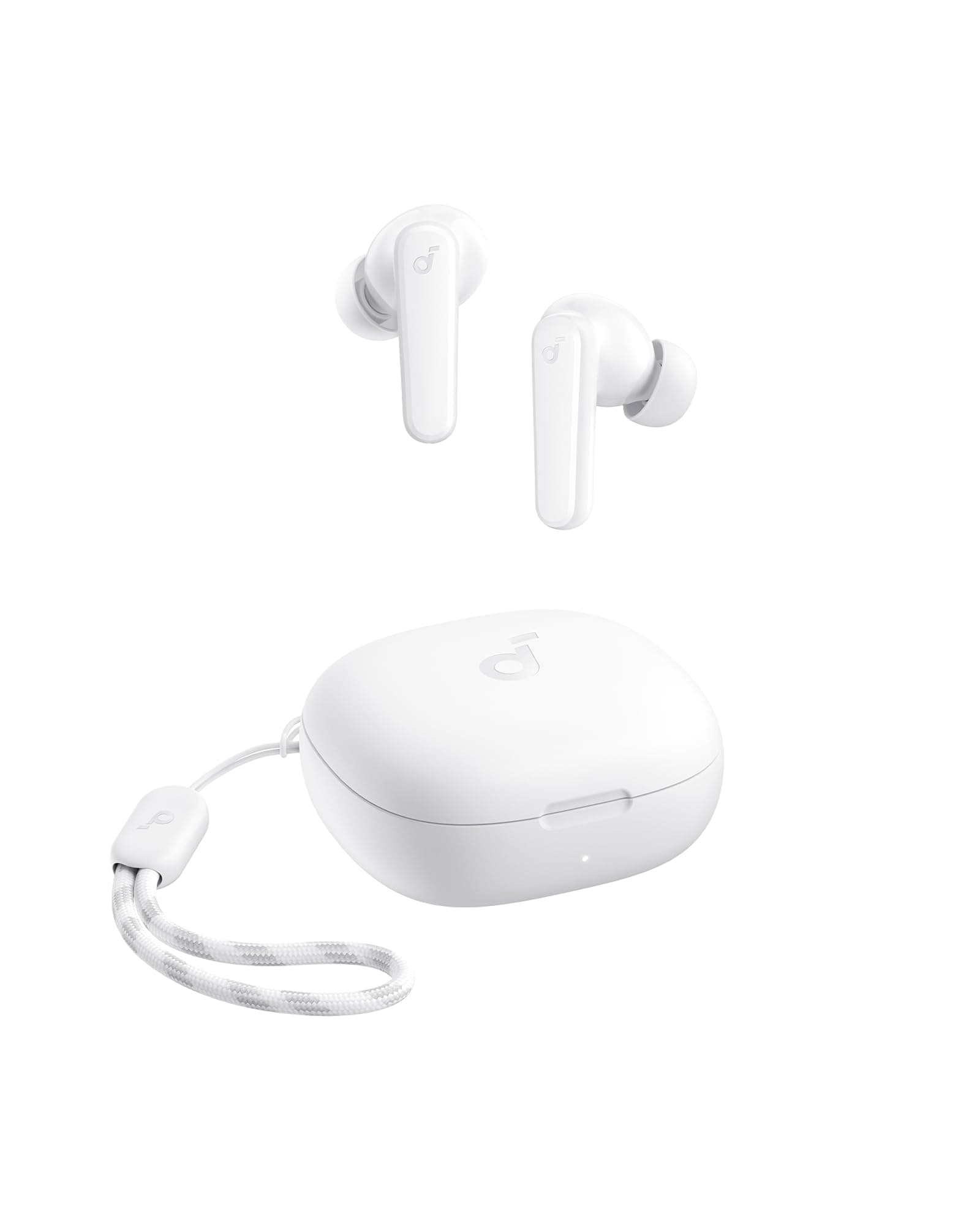 soundcore P20i da Anker, Fone de Ouvido Bluetooth 5.3, Graves Potentes, Drivers de 10mm, 30H de Reprodução, Resistência à Água, 2 Mics IA, Personalização de Som via App, Fone sem fio tws, Branco