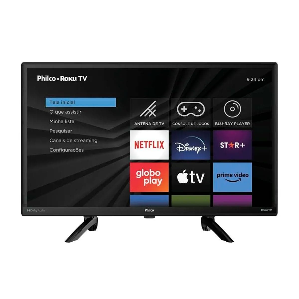 Smart TV 24” Philco PTV24G5YR2CP Roku TV Dolby Audio