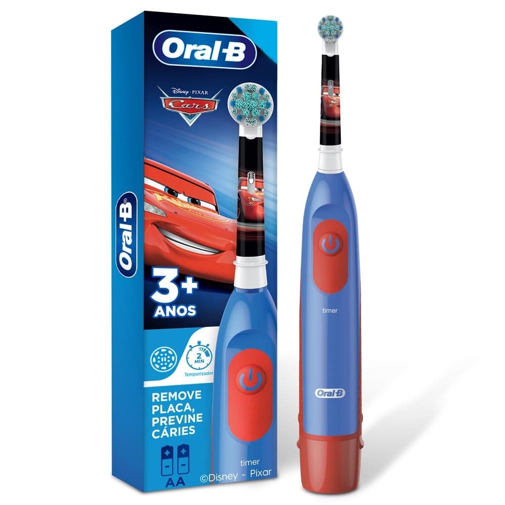 Oral-B Escova de Dente Elétrica Infantil Disney Carros, 1 Unidade