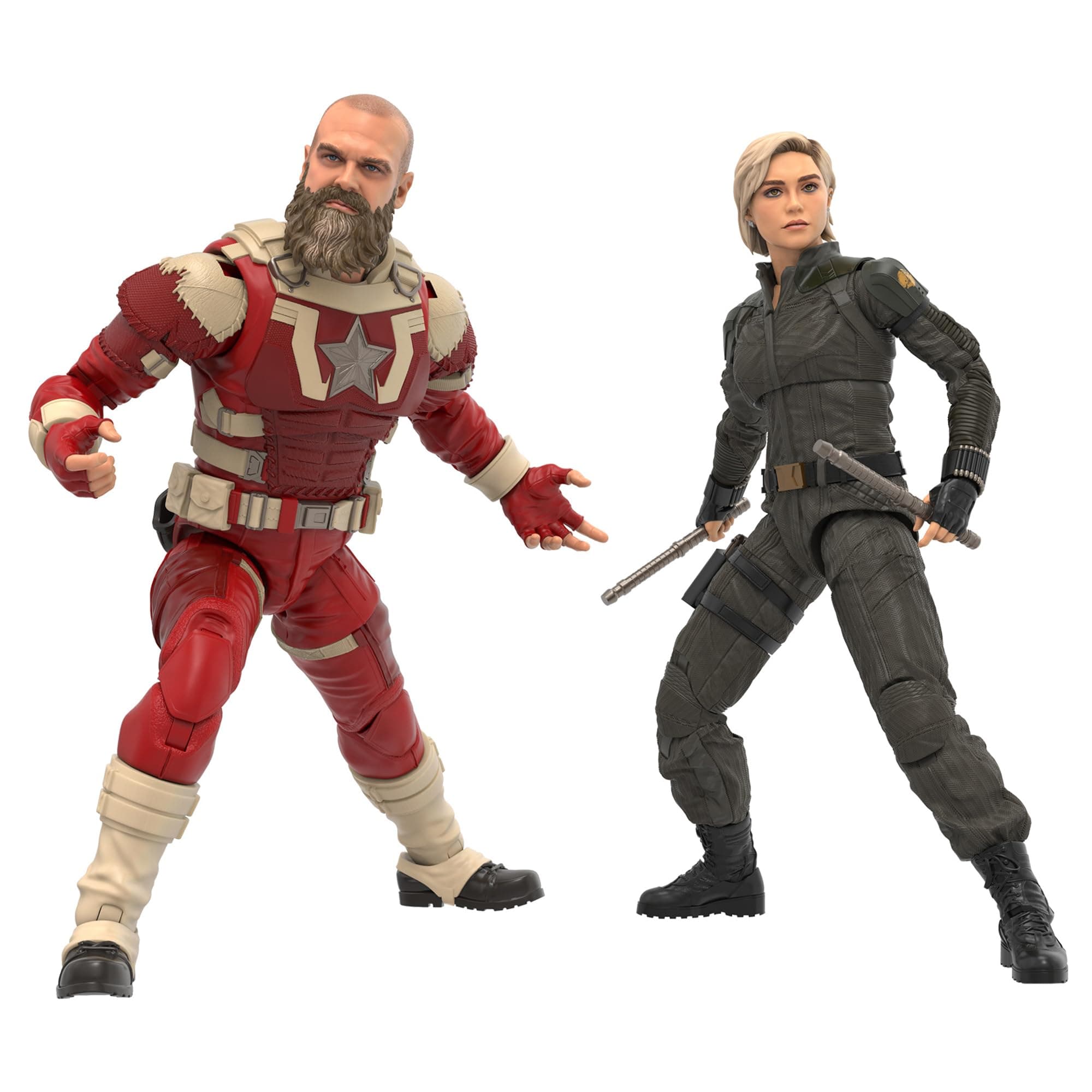 Marvel Legends Series, figuras de ação de Yelena Belova e Red Guardian