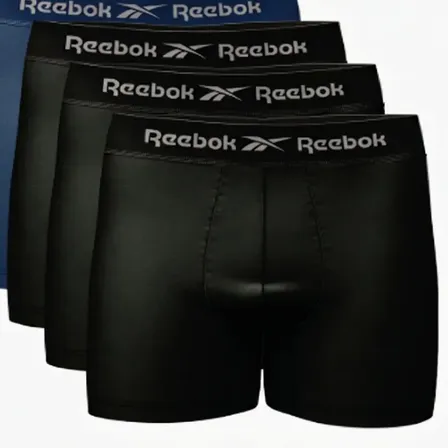 Kit 10 Cuecas Boxer Reebok Sem Costura Microfibra