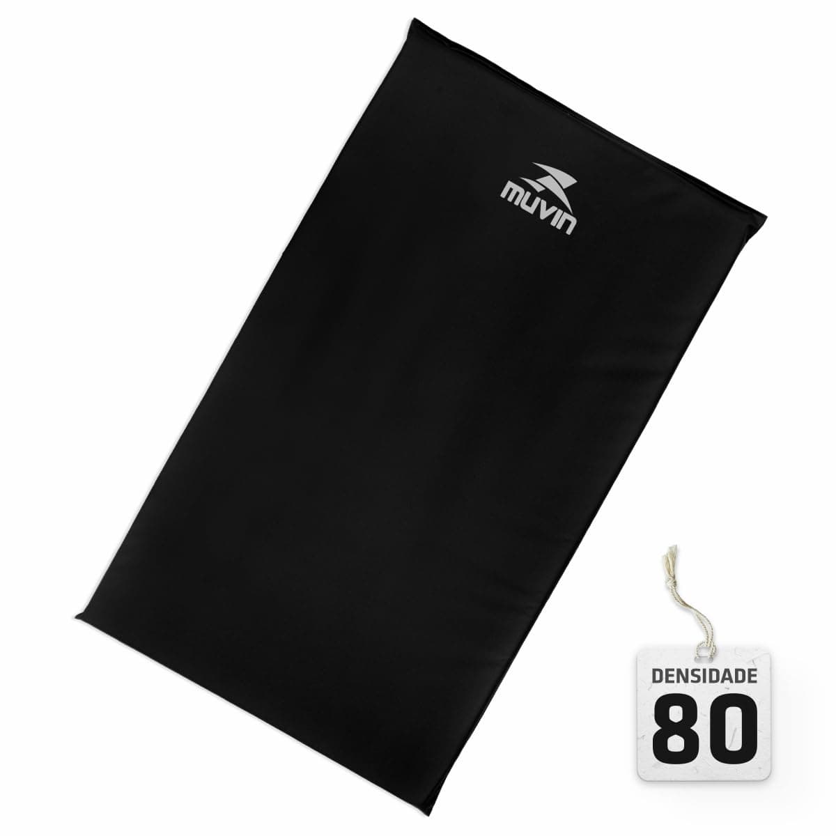 Colchonete de Academia em Espuma Alta Densidade Muvin Professional D80 - Tamanho 95cm x 55cm x 3cm - Impermeável - Costura Reforçada - Fitness Exercícios Funcional - Treino em Casa - Mais Conforto