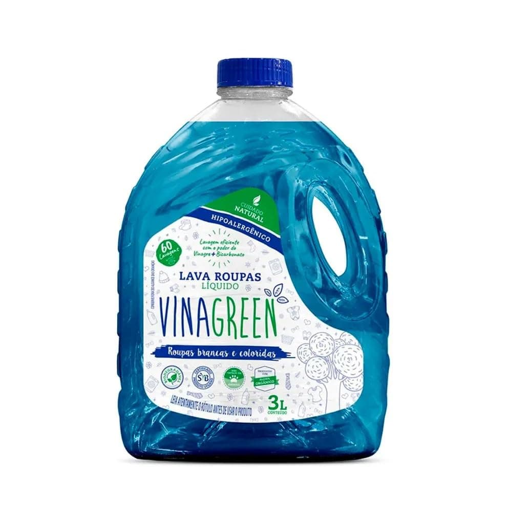 Vinagreen Lava Roupas Liquido 3L Tradicional